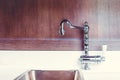 Chrome vintage kitchen mixer water tap