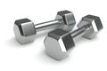 Chrome Weights Royalty Free Stock Photo