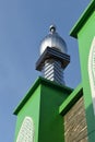 The chromed tower of Baitussalaam Mosque