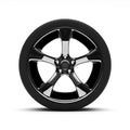 Chromed wheel with tires Royalty Free Stock Photo