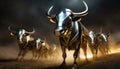 Chromium Bulls running wild on the plains