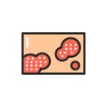 Chronic blistering disease color line icon. Isolated vector element
