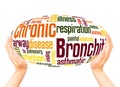 Chronic Bronchitis word hand sphere cloud concept Royalty Free Stock Photo