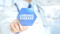 Chronic Disease , Doctor working on holographic interface, Motion Graphics Royalty Free Stock Photo