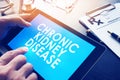 Chronic kidney disease CKD. Royalty Free Stock Photo