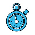 Chronometer counter isolated icon