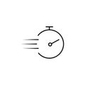 chronometer icon. Element of speed for mobile concept and web apps illustration. Thin line icon for website design and development Royalty Free Stock Photo