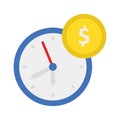 Chronometer, money time Vector Icon which can easily modify Royalty Free Stock Photo
