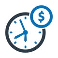 Chronometer, money time Vector Icon which can easily modify Royalty Free Stock Photo