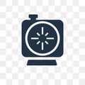Chronometer Running vector icon isolated on transparent background, Chronometer Running transparency concept can be used web and