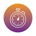 Chronometer timer block style icon Royalty Free Stock Photo