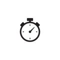 Chronometer timer isolated icon. Royalty Free Stock Photo