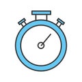 Chronometer timer isolated icon Royalty Free Stock Photo