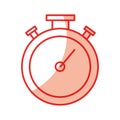 Chronometer timer isolated icon Royalty Free Stock Photo