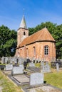 Chruch and cemetry Marum the Netherlands Royalty Free Stock Photo