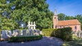 Chruch and cemetry Marum the Netherlands Royalty Free Stock Photo