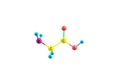 Chrysene molecular structure on black background Royalty Free Stock Photo