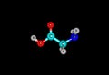Chrysene molecular structure on black background Royalty Free Stock Photo