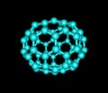 Chrysene molecular structure on black background Royalty Free Stock Photo