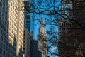 Chrysler Building at daylight in winter afternoon, Midtown Manhattan, New York USA Royalty Free Stock Photo