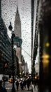 Chrysler Building on an overcast evening Royalty Free Stock Photo