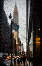 Chrysler Building on an overcast evening Royalty Free Stock Photo