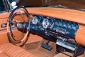 1955 Chrysler Imperial dashboard at SEMA. Royalty Free Stock Photo