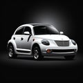 Chrysler Pt Cruiser White Silhouette Image Creation Project Royalty Free Stock Photo