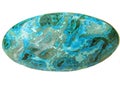 Chrysocolla round semigem mineral crystal