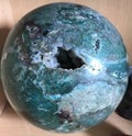 Chrysokoll sphere mineral ball rare mineral nature green big green sphere
