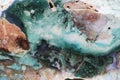 chrysoprase mineral texture Royalty Free Stock Photo
