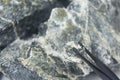 Chrysotile asbestos fiber close up. Royalty Free Stock Photo