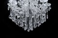 Chrystal chandelier close-up Royalty Free Stock Photo