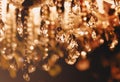 Chrystal chandelier close up Royalty Free Stock Photo