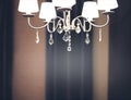 Chrystal chandelier close up Royalty Free Stock Photo