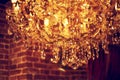 Chrystal chandelier close up Royalty Free Stock Photo