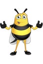 Chubby Bee Character Royalty Free Stock Photo
