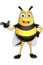 Chubby Bee Character Royalty Free Stock Photo