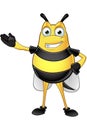 Chubby Bee Character Royalty Free Stock Photo