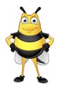 Chubby Bee Character Royalty Free Stock Photo