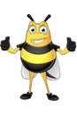 Chubby Bee Character Royalty Free Stock Photo