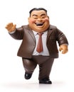 A chubby chinese businessman action figure