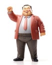 A chubby chinese businessman action figure