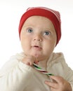 Chubby Christmas Baby Royalty Free Stock Photo