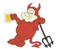 Chubby Devil With Beer