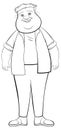 Chubby Smiling Youth Male Cartoon