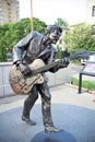 Chuck Berry Statue Isolated, St. Louis Missouri Royalty Free Stock Photo