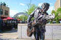 Chuck Berry Statue, St. Louis, Missouri Royalty Free Stock Photo