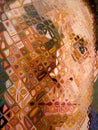 Chuck Close painting inside the SF MOMA Royalty Free Stock Photo