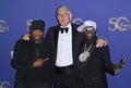 Chuck D, Lyor Cohen and Flavor Flav Royalty Free Stock Photo